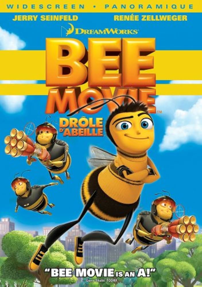 Movie poster for the film The Bee Movie.