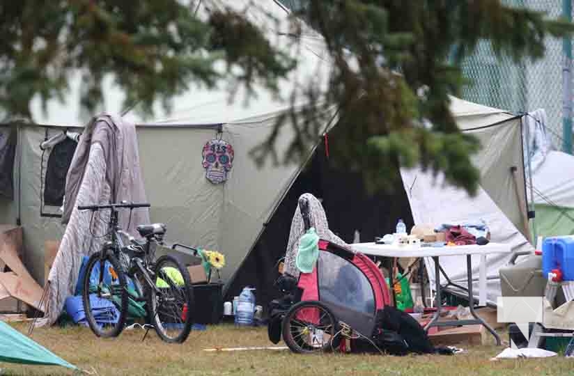 Homeless encampment in my hometown of Cobourg, Ontario. Photo courtesy of Pete Fisher, Today's Northumberland.